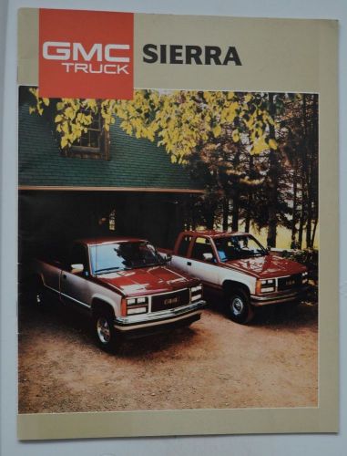 Original, complete 1988 gmc sierra sales brochure book gmc truck