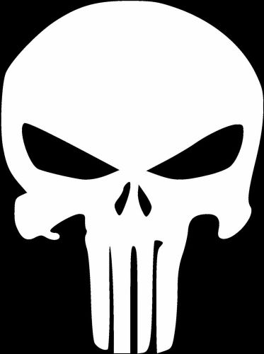 Punisher-american sniper  3 pack window decal-white