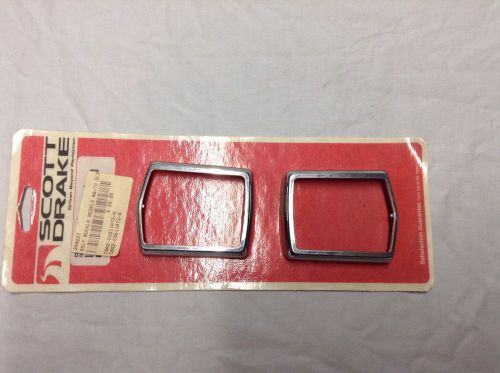 1969 1970 ford mustang pair deluxe seat belts chrome bezels mach1 gt grande