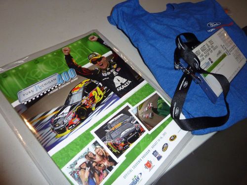 Ford racing 2015 pure michigan 400 promo pack program shirt ticket lanyard +more