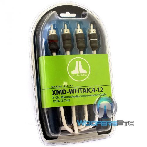 Sell JL AUDIO XMDWHTAIC412 12FT 4CHANNEL MARINE BOAT WIRE RCA JACK