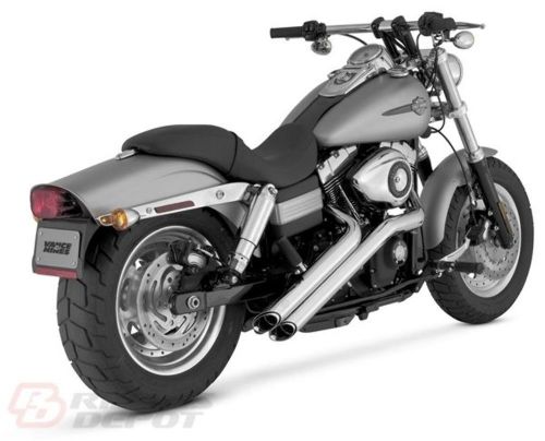 Vance & Hines Exhaust Chrome Sideshots System Harley Dyna  26001, US $572.90, image 1