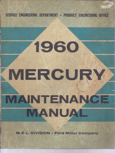 1960 mercury shop service manual
