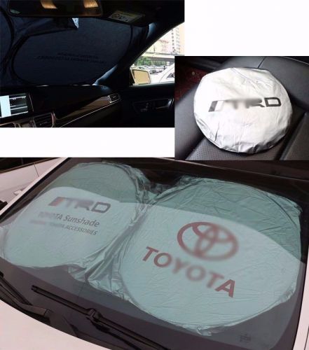 For toyota front rear car window foldable sun shade shield cover visor uv block