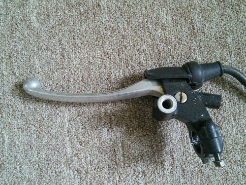 Honda hawk gt nt 650 oem clutch lever w clutch cable - great condition 88-91
