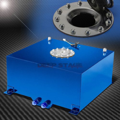 15.5 gallon/59l blue coat aluminum race gas fuel cell tank/2"sump+level sender