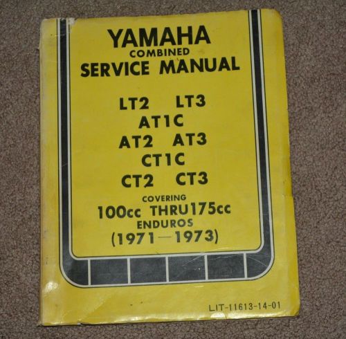 1971-73 original yamaha vintage enduros shop manual 100cc thru 175cc