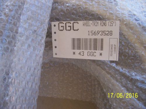 Nos 15 in chev truck trim rings factory gm.