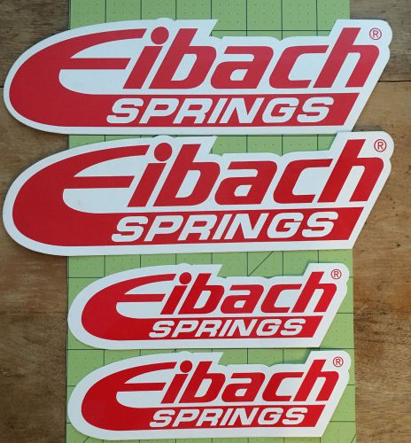 Eibach springs lot of 4 vintage contingency decals large racing stickers