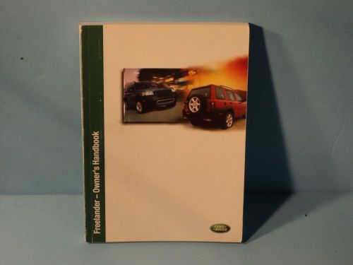 02 2002 land rover freelander owners manual