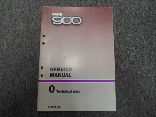 1979 1980 saab 900 0 technical data service repair shop manual factory oem 79 80