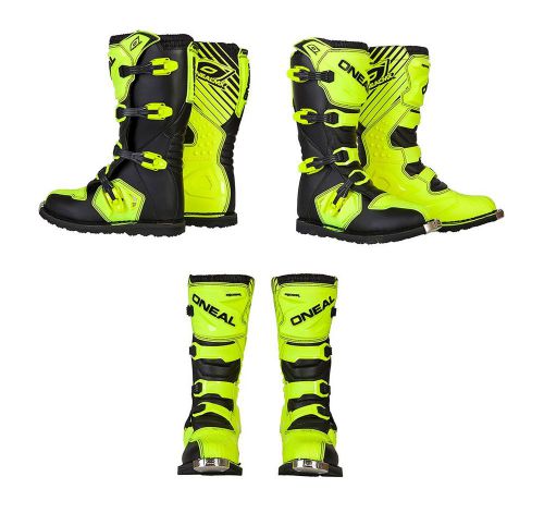Oneal mx motocross rider adult hi viz yellow riding boots offroad motocross atv