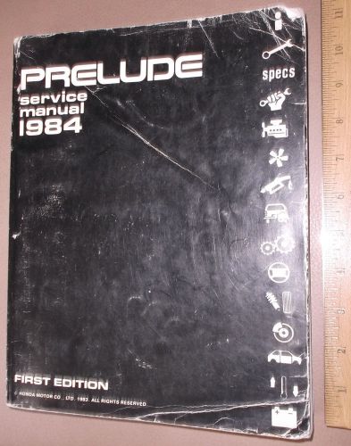 1984 honda prelude service repair shop manual factory oem