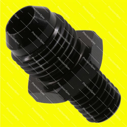 An6 6an jic male flare to m10x1.5 metric fitting adapter black w/ 1yr warranty