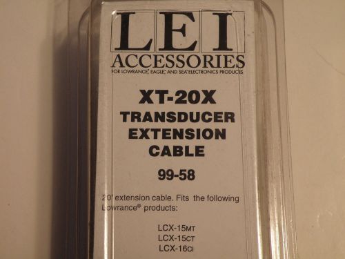 LEI XT-20X TRANSDUCER EXTENSION CABLE 99-58 LOWRANCE EAGLE SEA ELECTRONICS, US $31.99, image 1