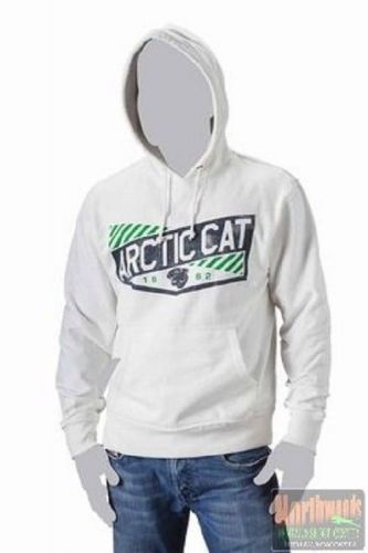 Arctic cat men&#039;s 1962 snowmobile hoodie / sweatshirt - ivory 5259-65*