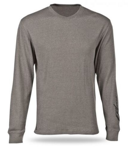 Fly racing thermal long sleeve v neck gray