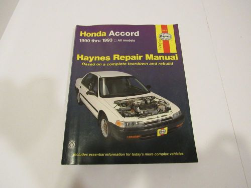 Haynes publications 42012 repair manual honda accord 1990-1993 all models