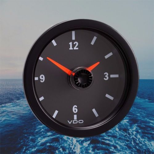 Sell VDO Cockpit Vision Clock Gauge 52mm 2" 12V Black 370012001K in