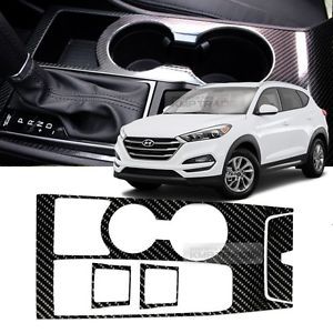 Interior gear panel 5d glossy shiny carbon decal for hyundai 2016-2017 tucson tl