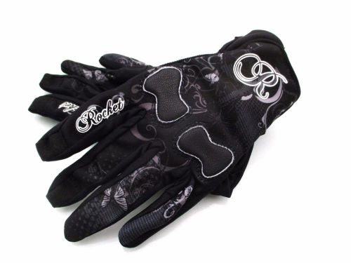 Joe rocket ladies rocket nation motorcycle gloves black/gray