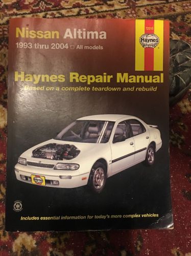 Haynes repair manual 72015 nissan altima 1993 - 2004