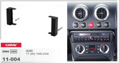 Carav 11-004 1-din side brackets car audio installation kit audi tt (8n) 1998-06