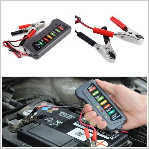 New 12v 6led lights digital car off-road battery alternator test tester tool kit