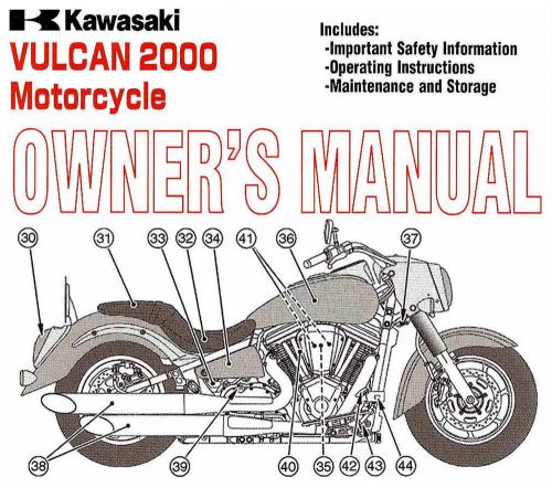 2004 kawasaki vulcan 2000 motorcycle owners manual -vulcan 2000-vn2000a1