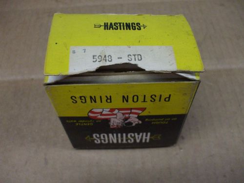 Nos hastings vintage 5948 std partial piston ring set-older vw