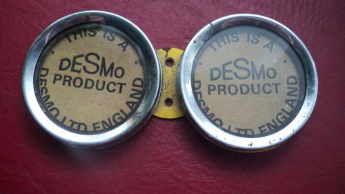 Old vintage nos desmo product double tax disc licence holder england
