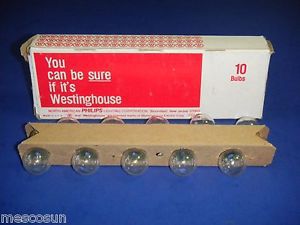 Westinghouse miniature light bulbs - #97 - 13.5v .69a g6 auto lamps - bx of 10