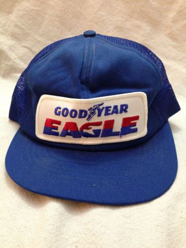 Vintage goodyear eagle hat mesh trucker snapback adjustable baseball cap patch
