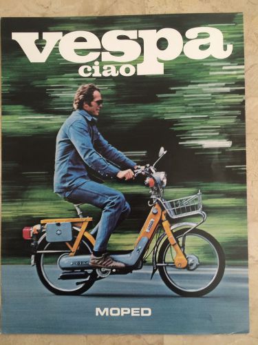 Vespa ciao mopeds broshure vintage 1980- piaggio- scooters