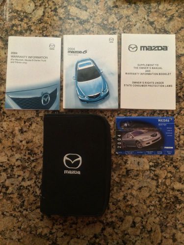 2004 mazda 6 owners manual complete used with cover