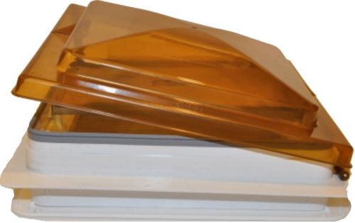 Vent w/bronze lid, 14" x 14", white, jensen, rv/camper/trailer, 1-pk #09052