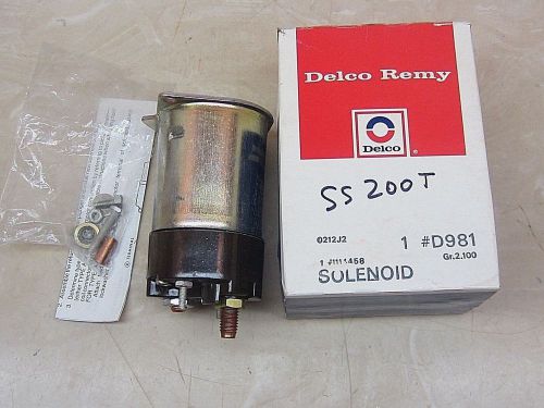 Delco remy d981 starter solenoid 1114458 made in usa camaro corvette c10 350 454