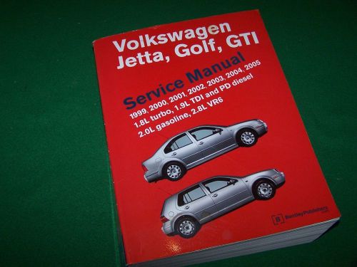 Vw volkswagen jetta golf gti service manual new free shipping 1999-2005