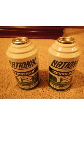 Two cans national r12 refrigerant 14oz auto ac air conditioning r-12