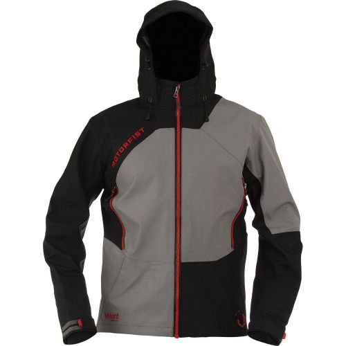 Motorfist snowmobile freeride jacket - waterproof - lg - black/gray