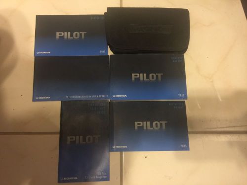 2015 honda pilot owner&#039;s manual with booklet&#039;s and case