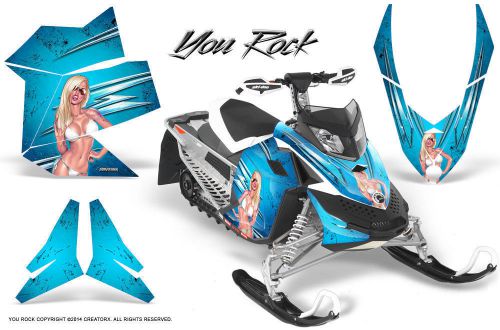 Ski-doo rev xp snowmobile sled creatorx graphics kit wrap decals yrbli