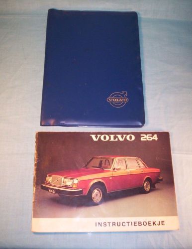 Volvo 264 book dutch text car manual owners guide manual