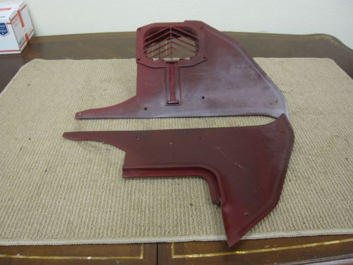 1980-93 chrysler dodge ram ramcharger kick panels red d2928