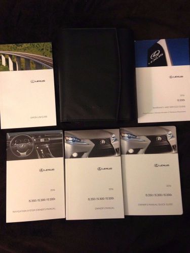 2016 lexus is300/is350/is200t owners manual, navigation manual, quick guide