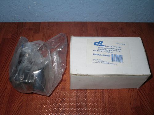 D. lilly stainless model 104b rail mount for 1.25&#034; - 1.5&#034; rails - new in package
