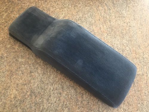 1994-1999 cadillac deville center armrest console lid blue color cloth oem