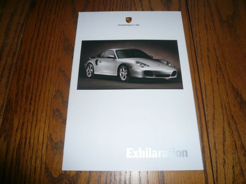 2001 porsche gt2 911 turbo carrera 4 cabriolet boxter sales brochure poster