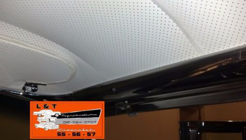 1956 1957 chevy 2 door hardtop white perforated headliner new beliar 210 hardtop