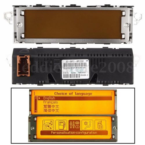 For peugeot 407 12-pin multifunction radio lcd display screen yellow replacement